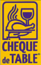 Cheque de table